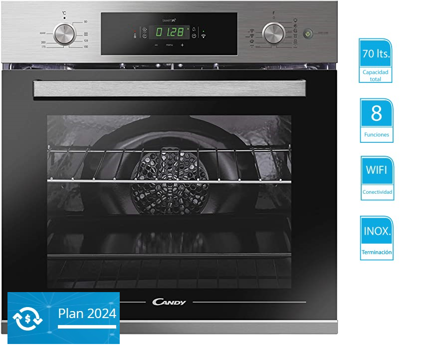 Horno Eléctrico, Multifunción, 70 litros, Aquactiva, CANDY FSCTXL815 WIFI