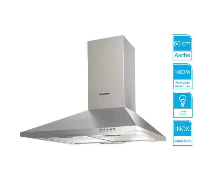 Campana CANDY CCE116/1X INOX